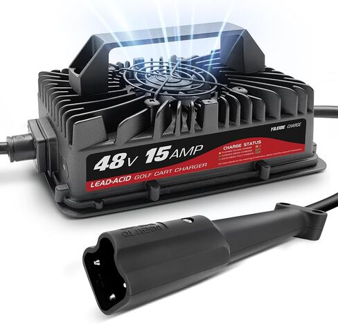 15 AMP 48 Volt Golf Cart Charger for Club Car with 3-Pin Round Plug in Saudi Arabia