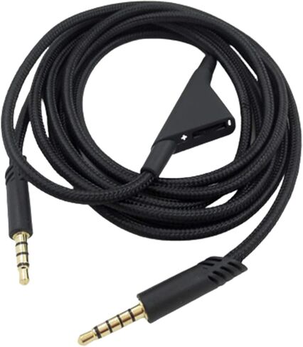 كابل سماعة رأس بديل لسلك سماعة الألعاب Astro A10 A40 A30 مع سلك سماعة رأس عجلة التحكم في مستوى الصوت، 2 متر، لون أسود in Saudi Arabia