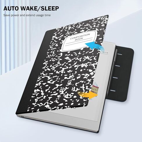 MoKo Case for Remarkable Paper Pro 2024 11.8", Lightweight Ultra-Thin Magnetic Case with Wide Pen Protective Clasp, Auto Sleep/Wake for Remarkable Pro 11.8", Black Notebook in Kuwait