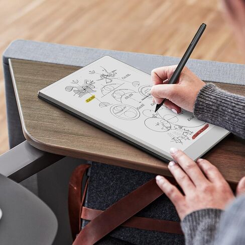 MoKo Case for Remarkable Paper Pro 2024 11.8", Lightweight Ultra-Thin Magnetic Case with Wide Pen Protective Clasp, Auto Sleep/Wake for Remarkable Pro 11.8", Black Notebook in Kuwait