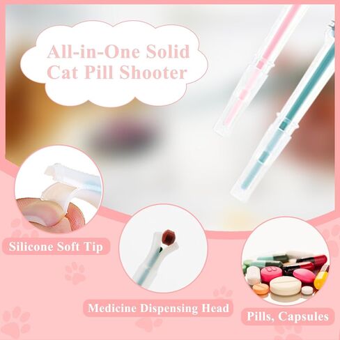Kitten Bottle Feeding Kit – Includes Kitten Bottle, Liquid Syringe, Cat Pill Shooter, Pill Grinder, and Reusable Silicone Nipple – Ideal for Hand-Feeding Liquids, Solids, and Powders to Small Pets in Saudi Arabia