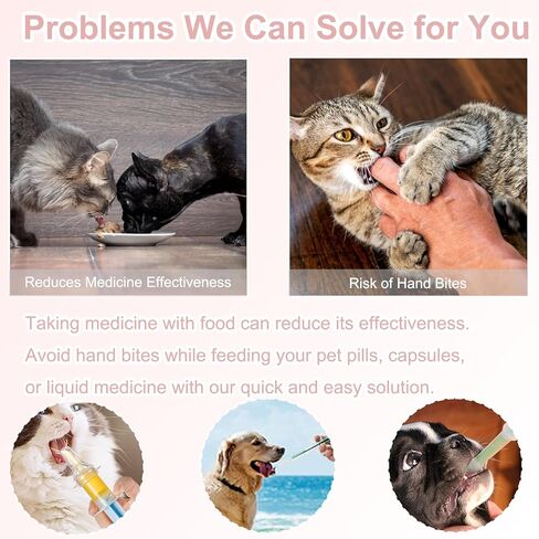 Kitten Bottle Feeding Kit – Includes Kitten Bottle, Liquid Syringe, Cat Pill Shooter, Pill Grinder, and Reusable Silicone Nipple – Ideal for Hand-Feeding Liquids, Solids, and Powders to Small Pets in Saudi Arabia