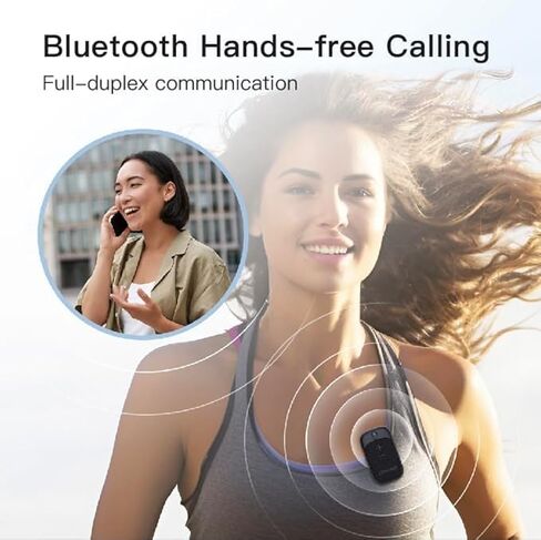 Wearable Bluetooth Speaker - IPX5 Water-Resistant - Clip-On Mini Wireless Portable Speakers - Built-in Mic for Hands-Free Music and Calls - Up to 18 Hours Battery Life (Blue) in Saudi Arabia