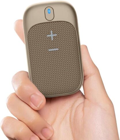 Wearable Bluetooth Speaker - IPX5 Water-Resistant - Clip-On Mini Wireless Portable Speakers - Built-in Mic for Hands-Free Music and Calls - Up to 18 Hours Battery Life (Blue) in Saudi Arabia
