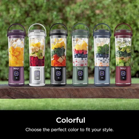Ninja Blast Portable Blender, Cordless, 18oz. Vessel, Personal Blender For-Shakes and Smoothies, BPA Free, Leakproof-Lid and Sip Spout, USB-C Rechargeable, Dishwasher Safe, Tinted Lavender, BC151LD in Saudi Arabia