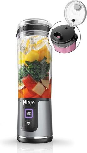 Ninja Blast Portable Blender, Cordless, 18oz. Vessel, Personal Blender For-Shakes and Smoothies, BPA Free, Leakproof-Lid and Sip Spout, USB-C Rechargeable, Dishwasher Safe, Tinted Lavender, BC151LD in Saudi Arabia