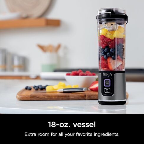 Ninja Blast Portable Blender, Cordless, 18oz. Vessel, Personal Blender For-Shakes and Smoothies, BPA Free, Leakproof-Lid and Sip Spout, USB-C Rechargeable, Dishwasher Safe, Tinted Lavender, BC151LD in Saudi Arabia
