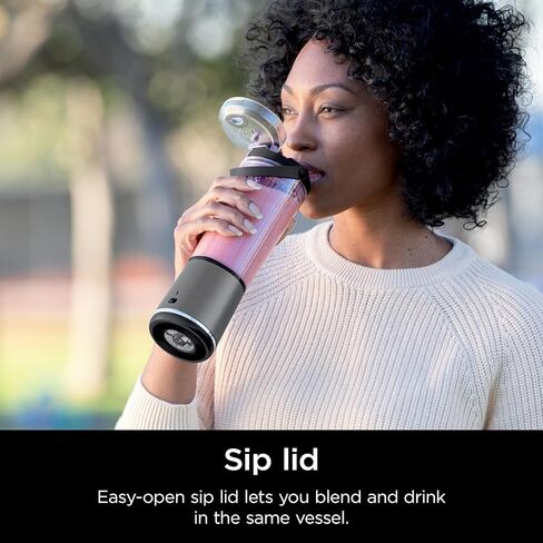 Ninja Blast Portable Blender, Cordless, 18oz. Vessel, Personal Blender For-Shakes and Smoothies, BPA Free, Leakproof-Lid and Sip Spout, USB-C Rechargeable, Dishwasher Safe, Tinted Lavender, BC151LD in Saudi Arabia