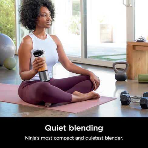 Ninja Blast Portable Blender, Cordless, 18oz. Vessel, Personal Blender For-Shakes and Smoothies, BPA Free, Leakproof-Lid and Sip Spout, USB-C Rechargeable, Dishwasher Safe, Tinted Lavender, BC151LD in Saudi Arabia