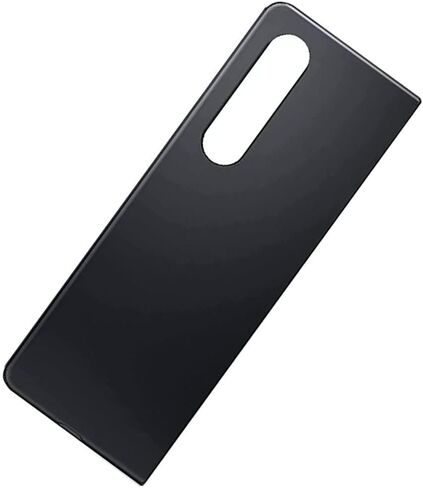 بديل الزجاج الخلفي لهاتف Samsung Galaxy Z Fold 3، غطاء خلفي زجاجي للباب مع عدسة الكاميرا والأشرطة المثبتة مسبقًا + الأدوات باللون الأسود in Kuwait