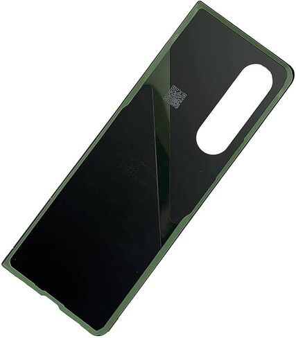 بديل الزجاج الخلفي لهاتف Samsung Galaxy Z Fold 3، غطاء خلفي زجاجي للباب مع عدسة الكاميرا والأشرطة المثبتة مسبقًا + الأدوات باللون الأسود in Kuwait