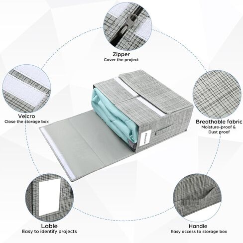 2 Pack Bed Sheet Organizers and Storage Foldable Linen Closet Organizer (15 x 12.6 x 4.7) in Saudi Arabia