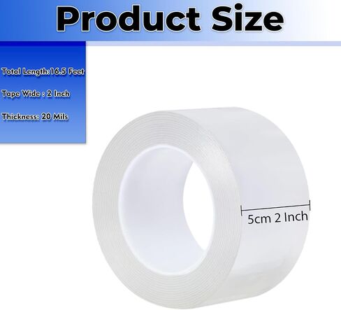 Air Conditioner Window Weather Sealing Tape 2 Inch x 33 FT Weather Stripping Residue-Free Clear Window Insulation Caulk Tape for Doors Windows and Shower Glass Gaps Bathroom in Saudi Arabia