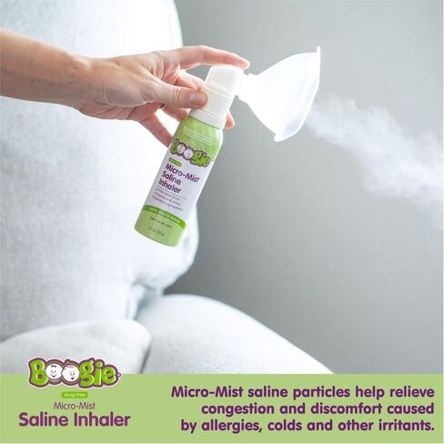 Boogie Micro-Mist Saline Inhaler Refill, 2.8oz Unscented - Pack of 1 in Saudi Arabia