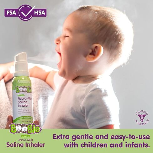 Boogie Micro-Mist Saline Inhaler Refill, 2.8oz Unscented - Pack of 1 in Saudi Arabia