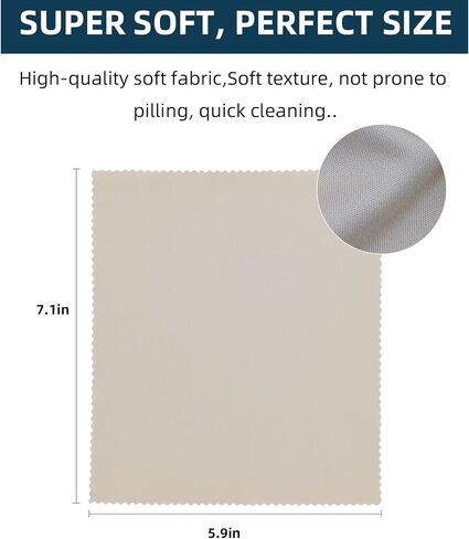 AIMI 12 Pack Microfiber Cleaning Cloths Black Dark Gray - 6" x 7" Microfiber Glasses Cloth - Great for Cleaning Eyeglasses, Cell Phones, Screens, Lenses, Glasses and All Delicate Surface in Saudi Arabia