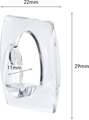 Command 17006CLR-VP Mini Hooks, Clear, 18 Count in Kuwait