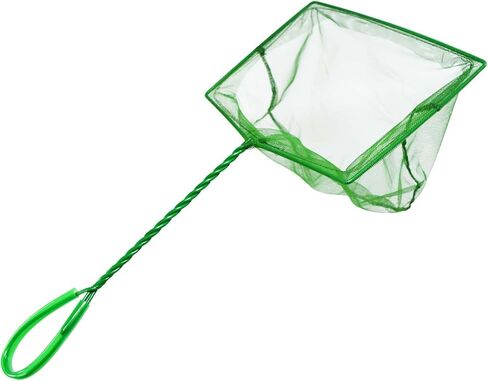 2 Pack Aquarium Fishing Net Fish Tank Cleaning Tools Fine Mesh Net with Long Handle Green 8 Inch in Kuwait