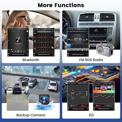 راديو سيارة 2+64 جيجا لسيارة جيب جراند شيروكي 2014-2020 مع Carplay Android Auto، 9.7 بوصة Android 13 شاشة لمس عمودية سيارة ستيريو GPS WiFi BT SWC EQ مرآة رابط كاميرا احتياطية ميكروفون in Saudi Arabia