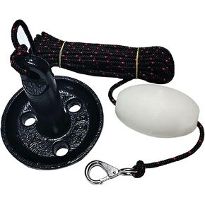 10 lb Marine Black Vinyl Mushroom Anchor Kit with White Float …