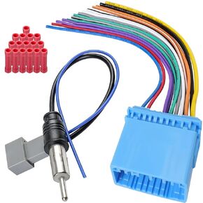Radio Wiring Harness Antenna Kit Compatible with Honda Civic CRV Accord Element Insight 99-06,Aftermarket Stereo Wiring Harness 20Pin Car Radio Adapter Replacement for Acura MDX TL RL