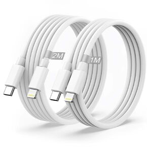 Car Apple Carplay Cable, Apple Charger, 2 Pack with 3FT & 6FT Car Charger Cord, USB C to Lightning Cable Compatible for iPhone 14 13 12 11 Pro Max XR XS X 8 7 6 Plus SE iPad Charger Car Charging Cable