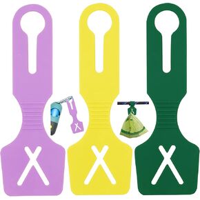 Silicone Hands-Free Dog Poop Bag Holder for Used Poop Bags Handy Waste Bag Carrier for Leash Lightweight Poo Bag Carrier Leash Attachment fit Any Leash for Dog Walking(1 Count,Ice Blue) in Kuwait