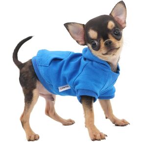 LOPHIPETS Dog Cotton Hoodies Sweatshirts for Small Dogs Chihuahua Puppy Clothes Cold Weather Coat-Pink/XXS