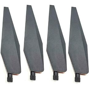 4PCS SMA Female Dual Frequency Omnidirectional Antenna Compatible with ASUS GT-AC5300 Router