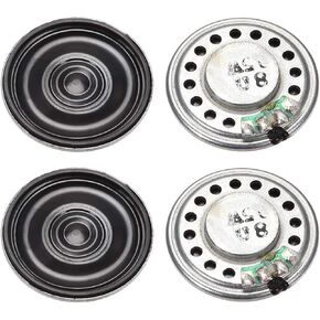 uxcell 0.5W 8 Ohm DIY Magnetic Speaker 28mm Round Shape Replacement Loudspeaker 4pcs