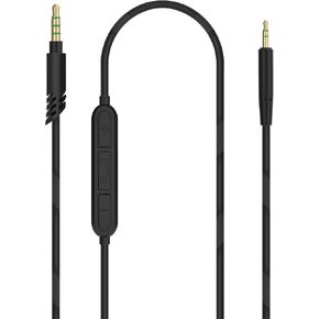 Linkidea Audio Cable with Mic for JBL Tune 770NC Tune 670NC Live 770NC Live 670NC Headphones, 3.5mm TRRS to 2.5mm TRS Replacement Aux Cord with Inline Microphone and Volume Control (5 ft / 1.5m)