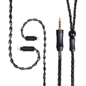 FEDAI 16 Core Upgrade Silver Plated Earphone Cable,2PIN 0.78mm Replacement Earphone Cable Detachable Earphone Wire for KZ ES4 ZST ZSN ZSR CCA C10 AS10 ZS10 C16 V80 V90 CVJ CSA (2Pin 2.5mm)