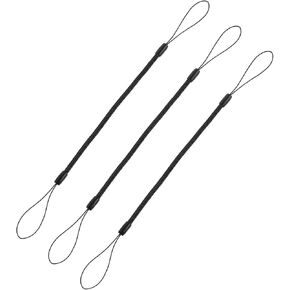 3 Pcs Pen Leash Elastic Pen Tether Plastic Pen Lanyard Tether Lanyard for Touch Pens Stylus Holder Tether Tablet Pens Coil Lanyard Strap Retractable Tether for Tethering Drawing Pen to Touchscreen