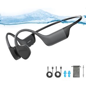 Bone Conduction Headphones Swimming,Waterproof IP68,Bluetooth 5.4, Built-in 32GB TF Swimming Headphones Underwater Music Player, Open Ear Bluetooth Headphones in Kuwait