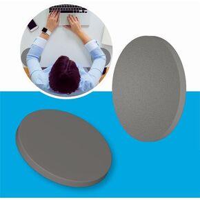 Gray Technogel Gel Cushions (Set of 2) – Ergonomic Elbow Pads for Desk and Remote Work – Relieves Shoulder, Arm & Wrist Pain – Portable, OEKOTEX 100 Certified, Made in Germany