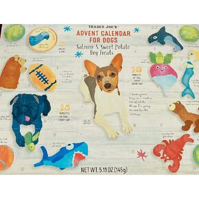 Advent Calendar for Dogs - 24 Days of Salmon & Sweet Potato Dog Treats