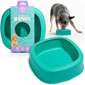 Yomp BetterBowl Silicone Dog Bowl - Non Slip Dog Bowl - Pet-Safe, Non-Toxic, Textured, Weighted Dog Bowl - Spill Proof Dog Water Bowl - Puppy Dog Bowl