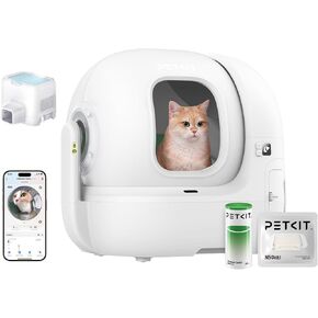PETKIT PUROBOT MAX PRO AI-Camera Self Cleaning Cat Litter Box, 210° Wide Angle Lens, Automatic Cat Litter Box for Multiple Cats, 5G&2.4G WiFi/App Control/Odor-Free