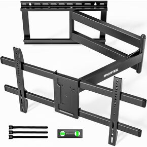 monTEK Long Arm TV Wall Mount for Most 43-80 Inch TVs, 42 Inch Long Extension TV Mount Swivel and Tilt, Full Motion Wall Mount TV Bracket Fit Max VESA 600 x 400mm, Up to 110 lbs, 16",18" Studs