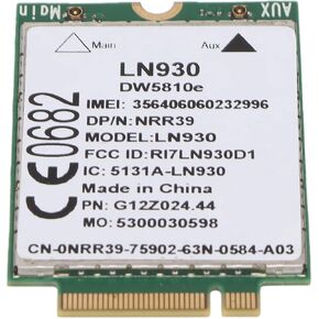 4G LTE Network Card, NGFF Network Card Module for Dell Laptop, WWAN M.2 Network Card with Screw, 4G LTE Network Card Module High Speed, Plug and Play