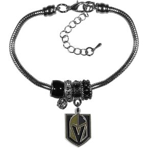 NHL Siskiyou Sports Womens New Jersey Devils Euro Bead Bracelet One Size Team Color