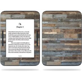 MightySkins Skin Compatible With Barnes & Noble NOOK GlowLight 3 (2017) - Gray Wood | Protective, Durable, and Unique Vinyl Decal wrap cover | Easy To Apply, Remove | Made in the USA