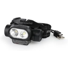 LUXPRO XP748 Pro Series Rechargeable Waterproof LED Headlamp - 650 Lumens - Waterproof, Bright Headlamp for Hiking, Camping & More - Rechargeable Headlight Lamp