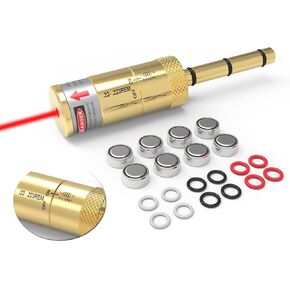 Laser Bore Sight for 223rem/22LR End Barrel Bore Laser Boresighter with Switch Function Easy to Use