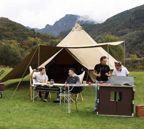 كرسي KingCamp مبطن كبير الحجم - كرسي فراشة مريح مقاس XL للاستخدام في الهواء الطلق مع حقيبة حمل، كرسي غرفة المعيشة للبالغين، كرسي قابل للطي في الحديقة يدعم 300 رطل، كرسي قراءة مقاس إضافي (بيج) in Kuwait