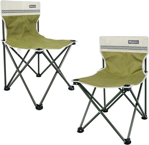 Portable Camping Chairs, Teenagers Lightweight Folding Camp Chair, Dark Moss Green Backpacking Collapsible Outdoor for Outside Beach Hiking Fishing Picnic Lawn Soccer (2 Pack Dark Moss) in Saudi Arabia