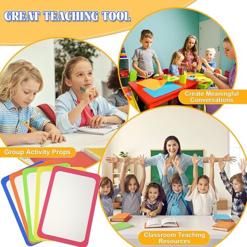 Dandat 10 Pcs Small Mirrors for Crafts Kids Mirror Plastic Mirror for Kids 6 x 4 Inches Toddler Mirror Round Corners Shatter Proof Mirror for Classroom Bathroom Crafts in Saudi Arabia