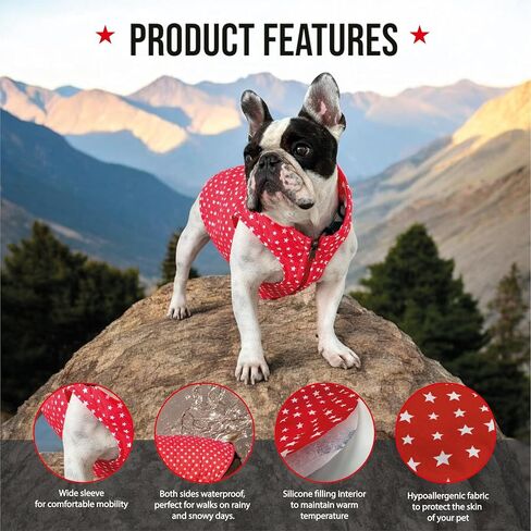 Pets, Waterproof Winter Dog Jacket, Reversible, Cold Weather Coats, Exclusive Full Color Desing Jacket, Snow Jacket, Vest for Small Medium Large Dogs (Gray/Green, Medium) in Saudi Arabia