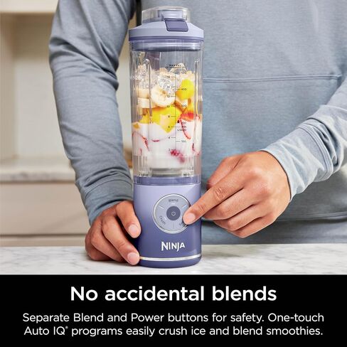 Ninja Blast Max, Portable Blender + Twist & Go, Personal Blender, Ninja Blender, Smoothie, Blend, Ice Crush, 3 Programs, Cordless, 22 oz removable Vessel, Dishwasher Safe, Leakproof, Cream, BC251IV in Saudi Arabia