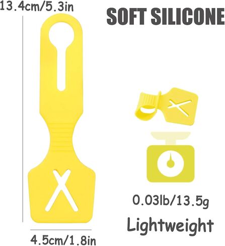 Silicone Hands-Free Dog Poop Bag Holder for Used Poop Bags Handy Waste Bag Carrier for Leash Lightweight Poo Bag Carrier Leash Attachment fit Any Leash for Dog Walking(1 Count,Ice Blue) in Kuwait